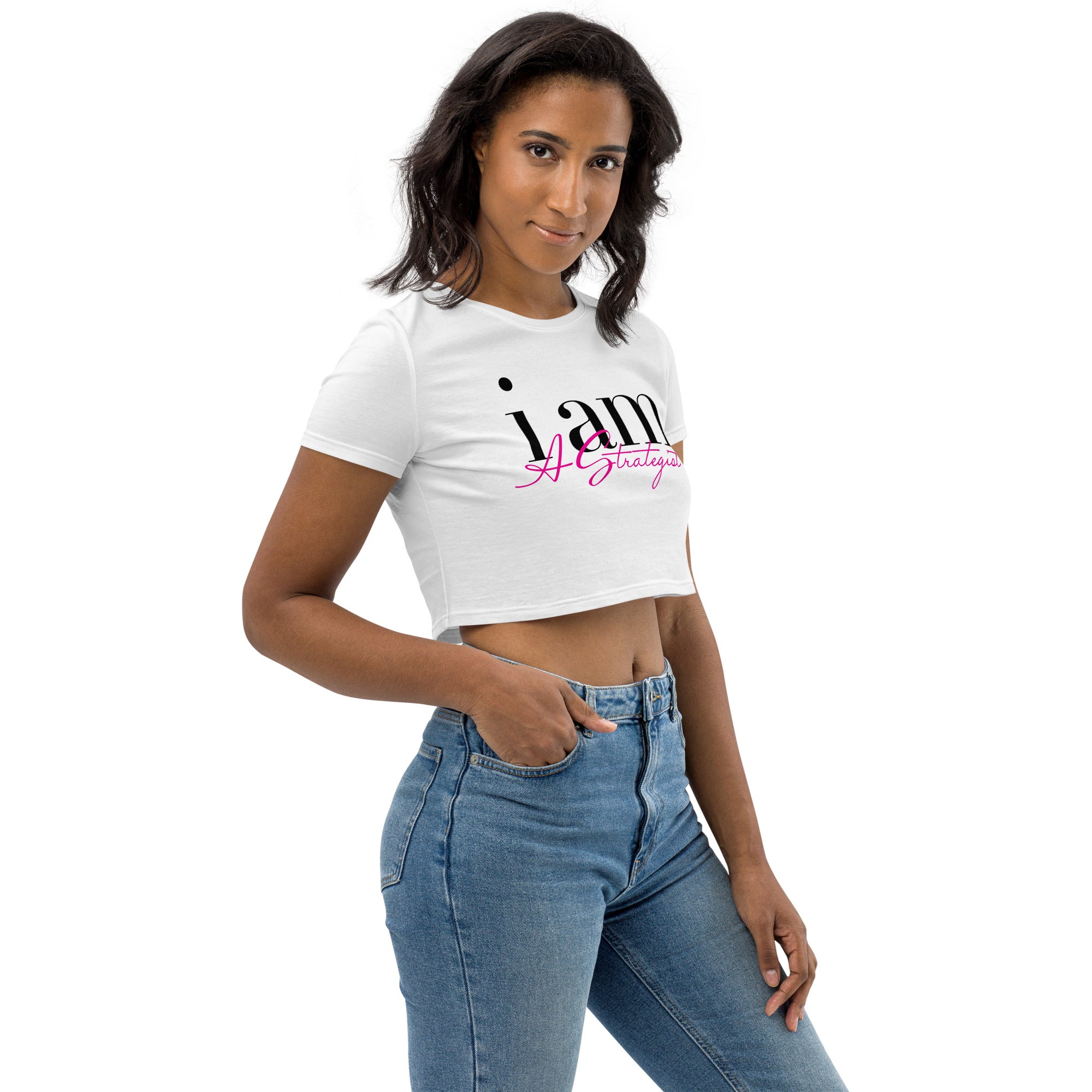 I AM A STRATEGIST - Organic Crop Top